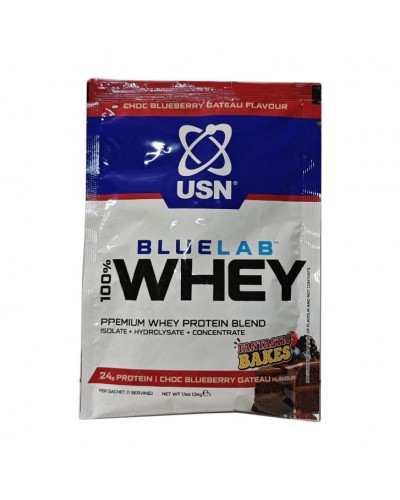 USN Blue Lab 100% Whey Premium Protein (34 g, chocolate blueberry geteau)