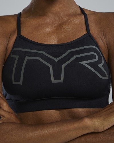Спортивний жіночій топ TYR Women's Base Kinetic High Neck Sports Bra – Solid