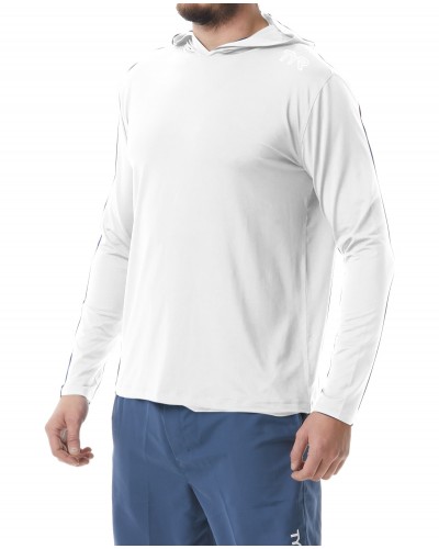 Футболка чоловіча з рукавами та капюшоном TYR Men’s SunDefense Hooded Shirt