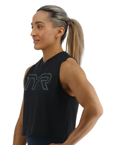 Жіноча майка TYR Women's ClimaDry Crop Tech Tank – Solid (FPCTSO3A-001)