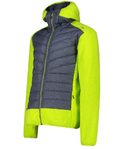 Куртка спорт. CMP JACKET HYBRID FIX HOOD GRID PO (34P1817-U911) розмір 50