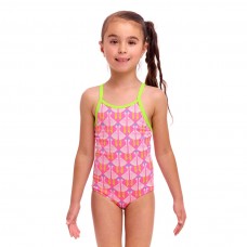Дитячий купальник для плавання Funkita Toddler Girl's Printed One Piece Duck Duck Goose (FKS022G72175) на 4 років рожевий