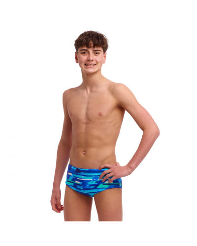 Дитячі плавки Funky Trunks Boy's Sidewinder Trunks Pace Racer (FTS015B72071) розмір 24 блакитні