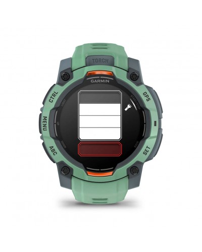 Смарт-годинник Garmin Instinct 3 – 45 мм, з AMOLED дисплеєм та ліхтарем (010-02936-01) зелений