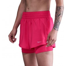 Шорти жіночі Nike One Light Blue (DX6016-666) рожеві розмір M