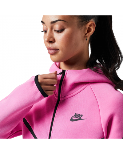 Кофта толстовка жіноча Nike Tech Fleece Pink (HV6747-675) рожева розмір M