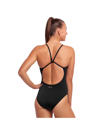 Жіночий купальник Funkita Ladies Single Strap One Piece Still Black (FKS030L00470) розмір 12 чорний