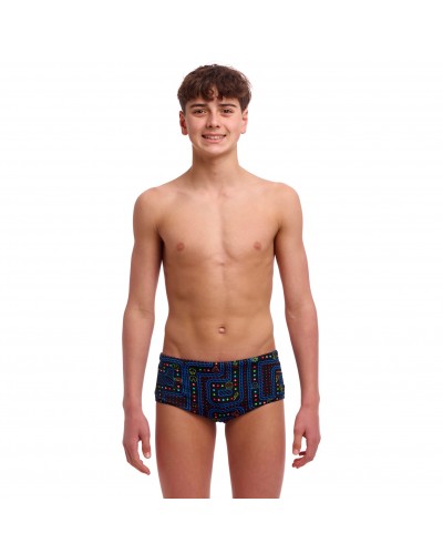 Дитячі плавки Funky Trunks Boy's Sidewinder Trunks Chomp Chomp (FTS015B72073) розмір 26 чорні