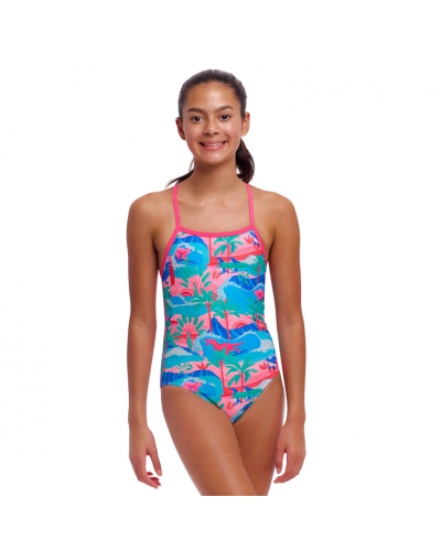 Дитячій купальник Funkita Girl's Strapped In One Piece Dudette (FKS034G72153) розмір 12 рожевий