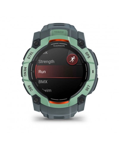 Смарт-годинник Garmin Instinct 3 – 50 мм, з AMOLED дисплеєм та ліхтарем (010-03020-01) Зелений