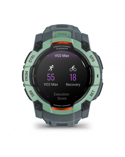 Смарт-годинник Garmin Instinct 3 – 50 мм, з AMOLED дисплеєм та ліхтарем (010-03020-01) Зелений