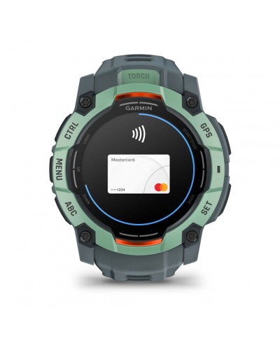Смарт-годинник Garmin Instinct 3 – 50 мм, з AMOLED дисплеєм та ліхтарем (010-03020-01) Зелений