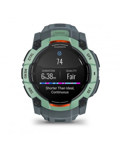 Смарт-годинник Garmin Instinct 3 – 50 мм, з AMOLED дисплеєм та ліхтарем (010-03020-01) Зелений