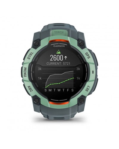 Смарт-годинник Garmin Instinct 3 – 50 мм, з AMOLED дисплеєм та ліхтарем (010-03020-01) Зелений