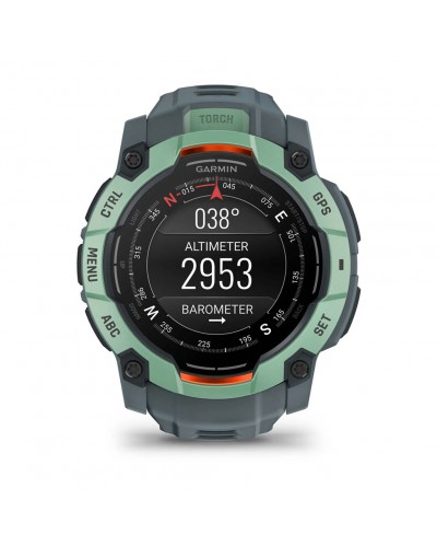 Смарт-годинник Garmin Instinct 3 – 50 мм, з AMOLED дисплеєм та ліхтарем (010-03020-01) Зелений