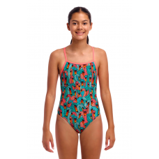 Дитячій купальник Funkita Girl's Strapped In One Piece Swan See Swan (FKS034G72230) розмір 8 (8-9 років) з лебедями