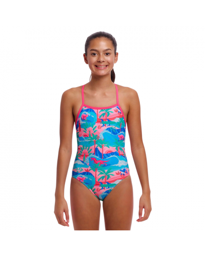 Дитячій купальник Funkita Girl's Strapped In One Piece Dudette (FKS034G72153) розмір 12 рожевий