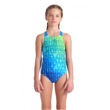Дитячий купальник Arena MULTI COLOURS SWIMSUIT V BACK (009007-808) розмір 6
