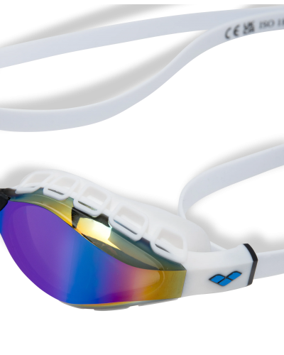 Окуляри для плавання Arena AIR SONIC MIRROR (011004-120) білі з дзеркальними лінзами