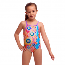 Дитячий купальник для плавання Funkita Toddler Girl's Printed One Piece Kulin Colour (FKS022G72299) на 6 років рожевий