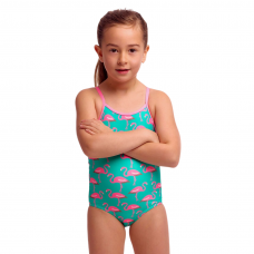 Дитячий купальник для плавання Funkita Toddler Girl's Printed One Piece Go Flamingo! (FKS022G00547) на 4 роки з фламінго