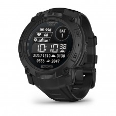 Тактичний годинник для військових Garmin Instinct 3 – 50 мм, з ліхтарем та підзарядкою від сонця Solar Tactical Edition (010-02935-50) чорний
