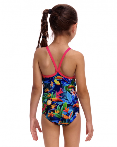 Дитячий купальник для плавання Funkita Toddler Girl's Printed One Piece Birdie Wordie (FKS022G72248) на 7 років з туканами