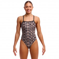 Жіночий купальник Funkita Ladies Tie Me Tight One Piece Rattle Racer (FKS036L72147) розмір 12 чорний