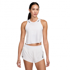 Майка топ жіночий Nike Aeroswift Dri-Fit-Adv-Lauf-Tanktop Im Crop-Design Grey (FN2713-100) біла розмір XXS