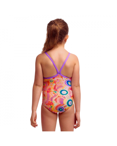 Дитячий купальник для плавання Funkita Toddler Girl's Printed One Piece Kulin Colour (FKS022G72299) на 7 років рожевий