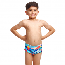 Дитячі плавки Funky Trunks Toddler Boy's Printed Trunks Vive La Funky (FTS002B71913) розмір 4 блакитні