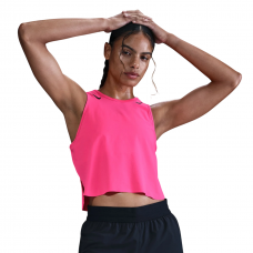 Майка топ жіночий Nike Aeroswift Dri-Fit-Adv-Lauf-Tanktop Im Crop-Design Grey (FN2713-645) рожева розмір L
