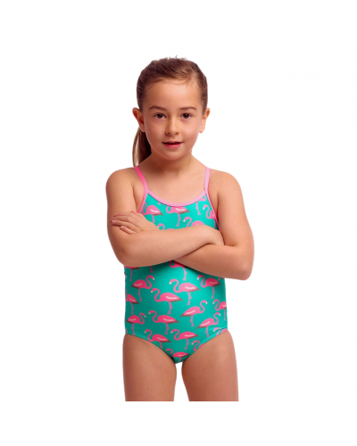 Дитячий купальник для плавання Funkita Toddler Girl's Printed One Piece Go Flamingo! (FKS022G00547) на 6 років з фламінго