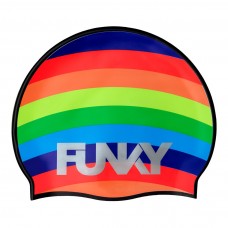 Шапочка для плавання Funky Silicone Swimming Cap Rainbowie (FYG017N7229200) з веселкою