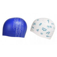 Шапочка для плавання двухстороння Arena REVERSIBLE CAP (003786-230) синя біла