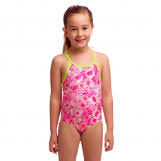 Дитячий купальник для плавання Funkita Toddler Girl's Printed One Piece Rosie Cheeky (FKS022G72285) на 4 роки з трояндами