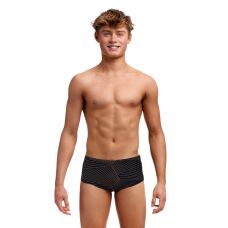 Дитячі плавки Funky Trunks Boy's Sidewinder Trunks Gold Weaver (FTS015B71943) розмір 24 чорні