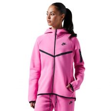 Кофта толстовка жіноча Nike Tech Fleece Pink (HV6747-675) рожева розмір XS