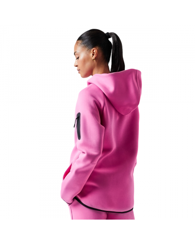 Кофта толстовка жіноча Nike Tech Fleece Pink (HV6747-675) рожева розмір XS