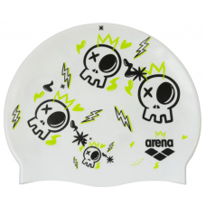 Шапочка для плавання дитяча Arena PRINT JR (94171-244) 6-12 років біла