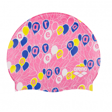 Дитяча шапочка Arena PRINT JR (94171-250) рожева, на 6-12 років