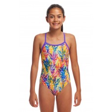 Дитячій купальник Funkita Girl's Twisted One Piece Strike A Posy (FKS038G71986) розмір 14 жовтий