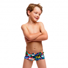 Дитячі плавки Funky Trunks Toddler Boy's Printed Trunks Palm Prism (FTS002B72297) розмір (4 роки) сині