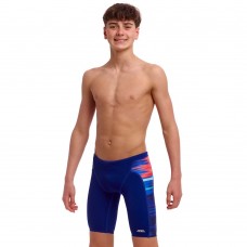 Дитячі плавки довгі джамери для плаванння Funky Trunks Boy's Storm At Sea Training Jammers (FTS003B72168) розмір 22 (6-7 років) шторм в морі